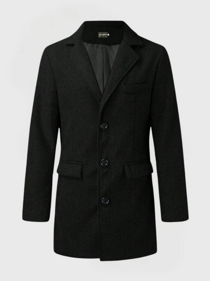 Milan Heren Trenchcoat | Bruin, Ontspannen Pasvorm voor Herfst en Winter
