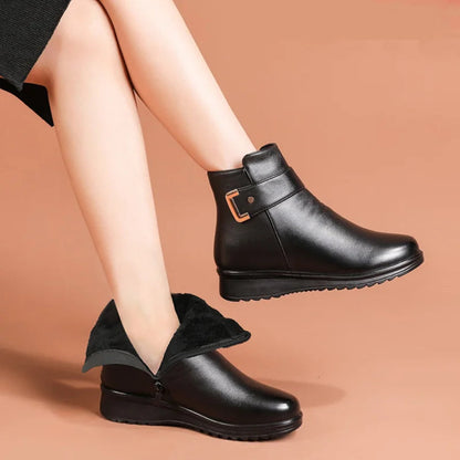 Milo Dames Laarzen | Echt Leer en Wol, Comfortabel en Chic 3