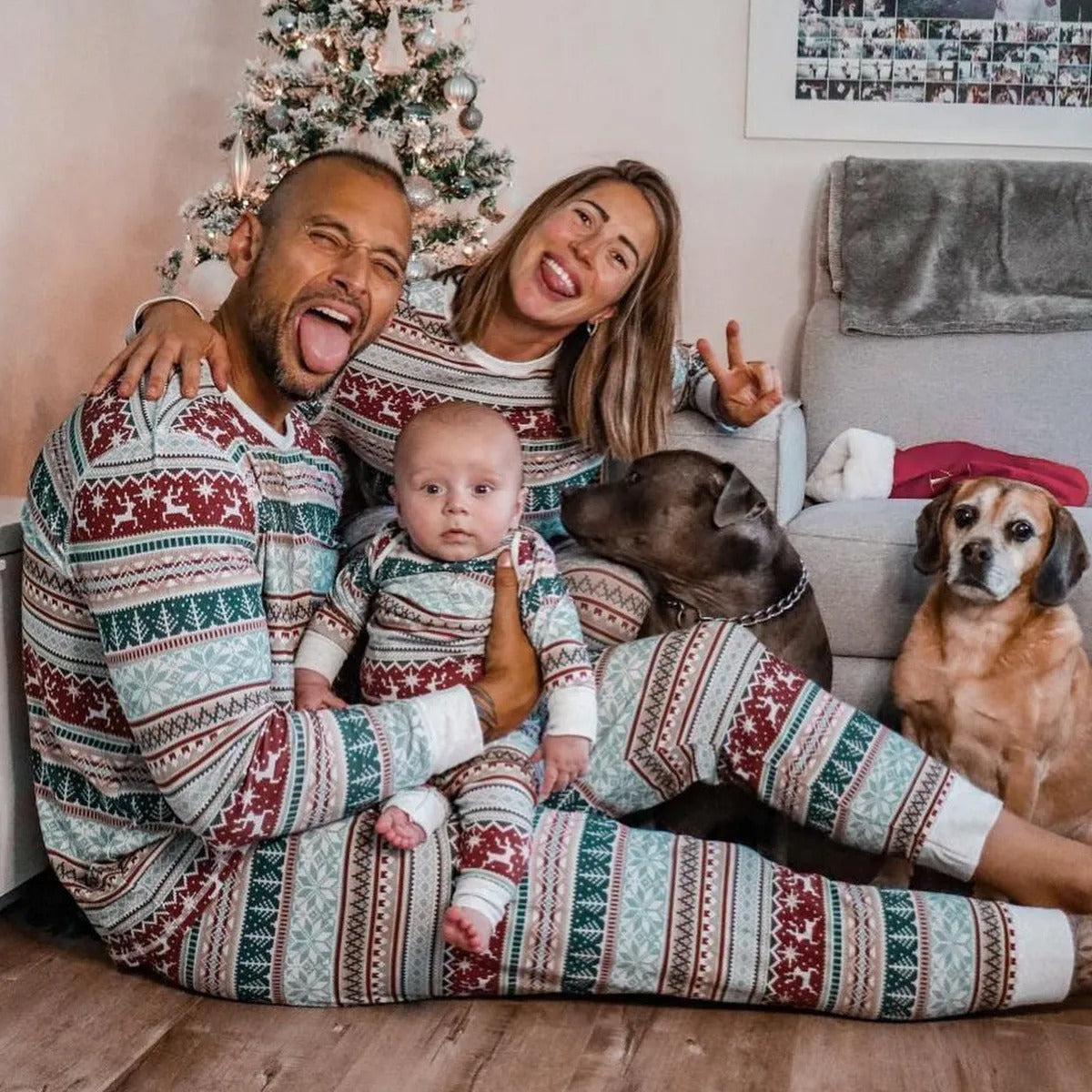 Milo Familie Kerst Pyjamaset | Comfortabel en Warm