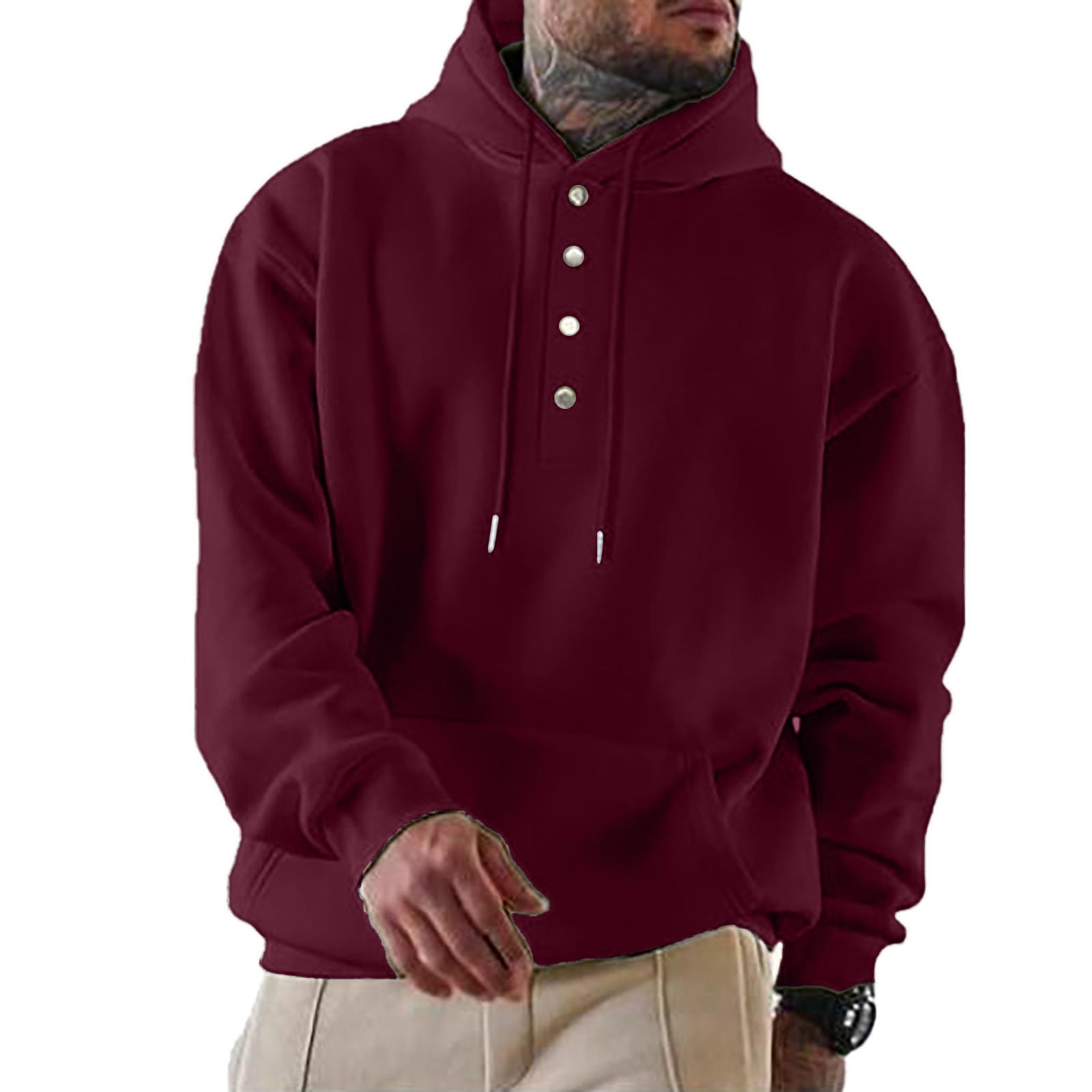 Milo Heren Hoodie | Zachte Katoenmix, Casual Snit 0