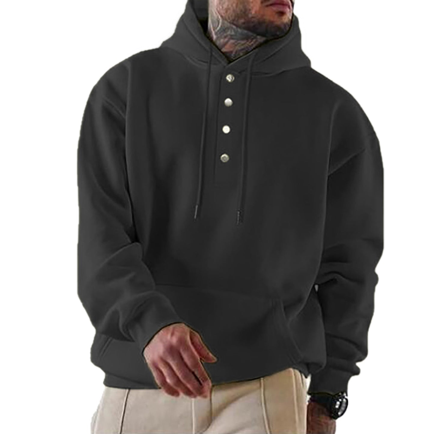 Milo Heren Hoodie | Zachte Katoenmix, Casual Snit 2