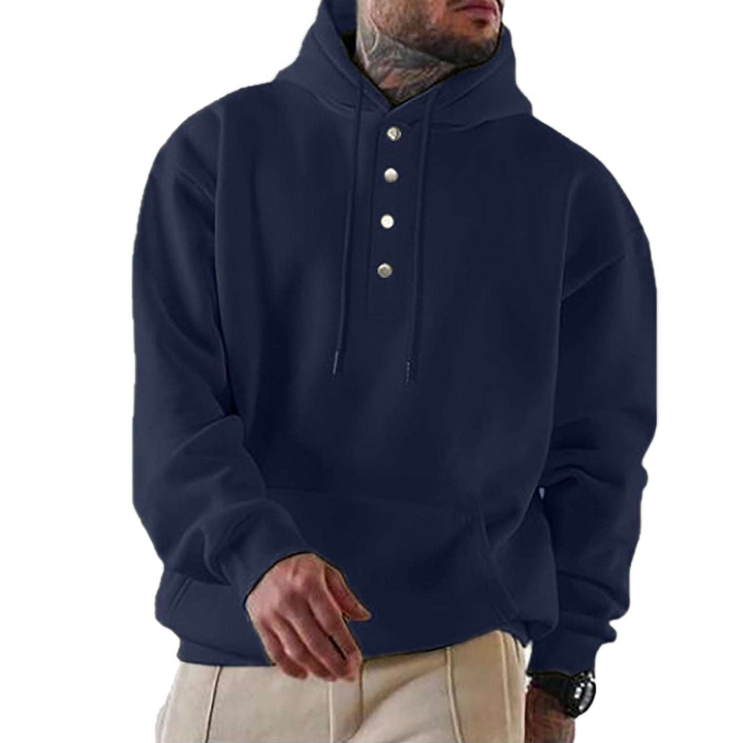Milo Heren Hoodie | Zachte Katoenmix, Casual Snit 7