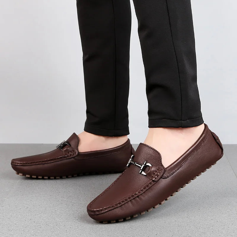 Milo Heren Moccasins | Ademend PU-leer, Comfortabel en Stijlvol