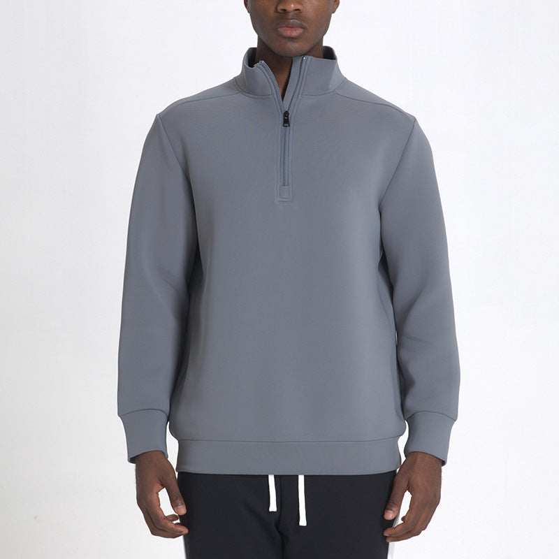 Milo Heren Sweater | Katoenmix, Casual met Halflange Ritssluiting 1