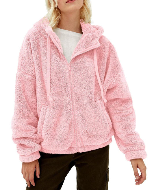 Mira Dames Fleece Jas | Comfortabele Capuchon, Warm en Praktisch 0