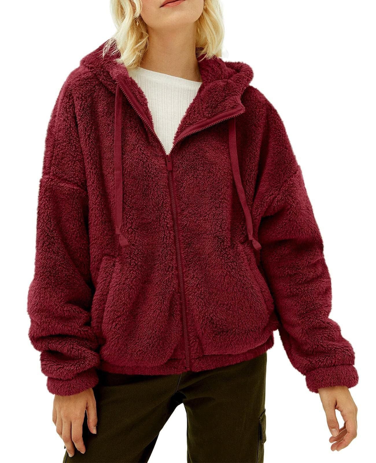 Mira Dames Fleece Jas | Comfortabele Capuchon, Warm en Praktisch 1