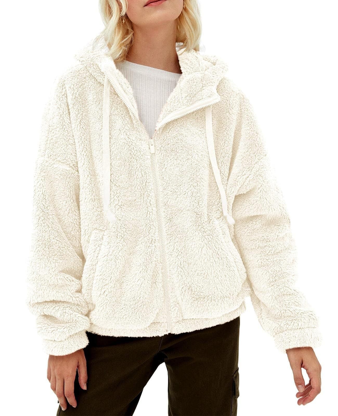 Mira Dames Fleece Jas | Comfortabele Capuchon, Warm en Praktisch 3