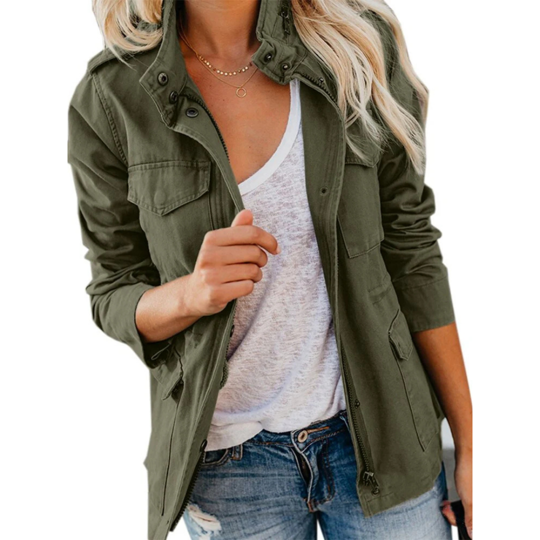 Moderne Chique Jas Voor Dames | Ritssluiting 0
