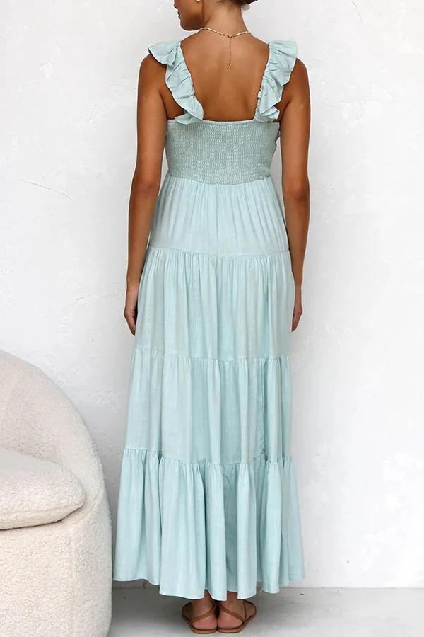 NAOMI | Luchtige maxi-jurk met elegante lagen en flair 5