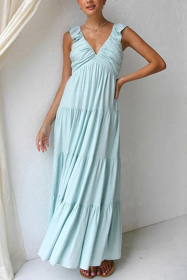 NAOMI | Luchtige maxi-jurk met elegante lagen en flair 8