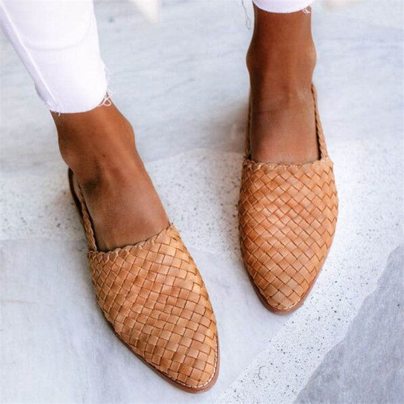 NAZAN | Chique Gevlochten Slingback Ballerina 1
