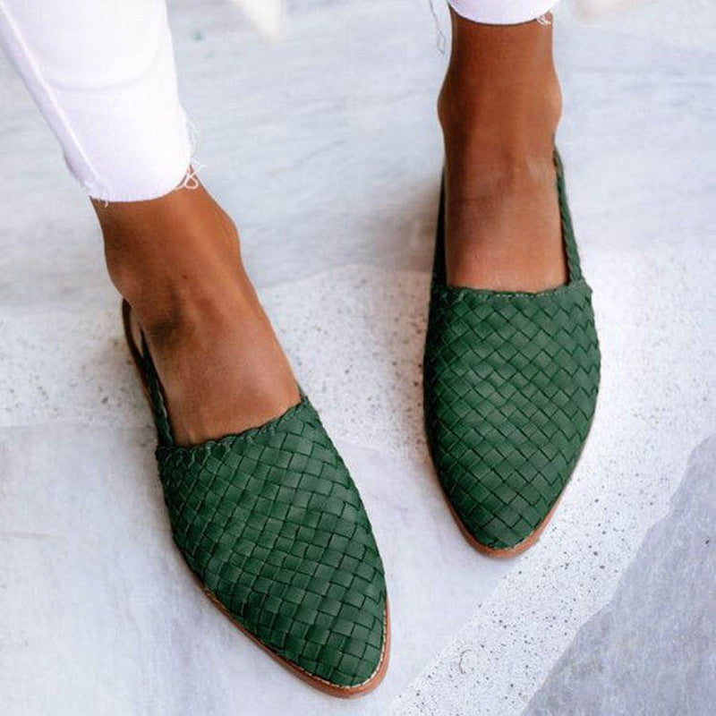 NAZAN | Chique Gevlochten Slingback Ballerina 3