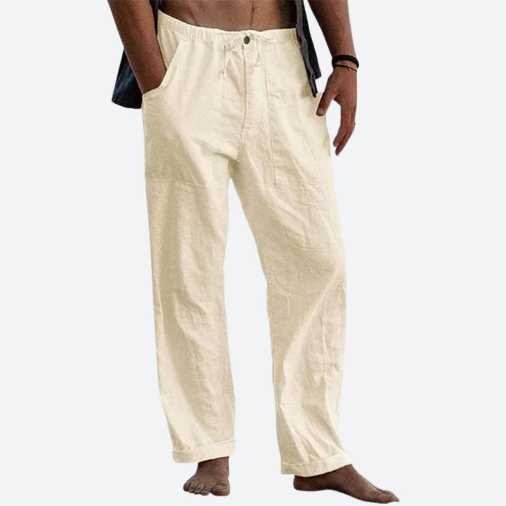CALEB | Casual Linnen Broek voor Heren