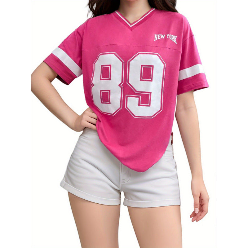 Naylinn | Oversized Sport T-shirt met New York Print 2