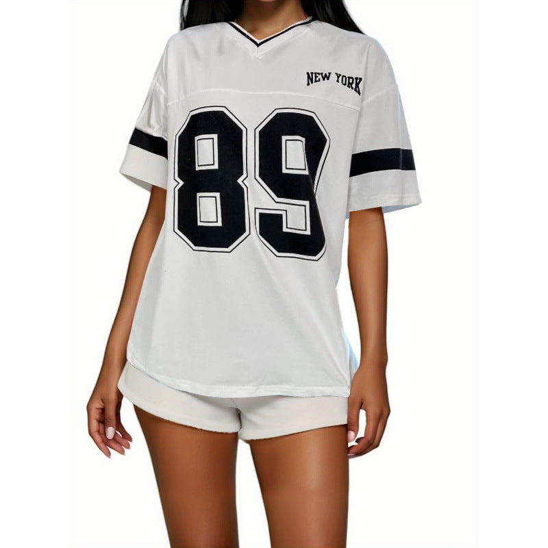 Naylinn | Oversized Sport T-shirt met New York Print 4