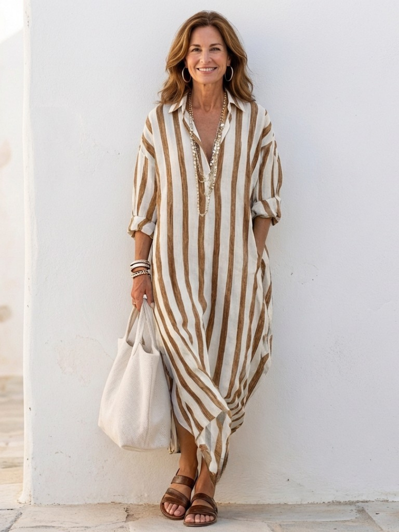 Nina Vrouwen Midi-Shirtjurk | Lichtgewicht Katoen, Casual 6