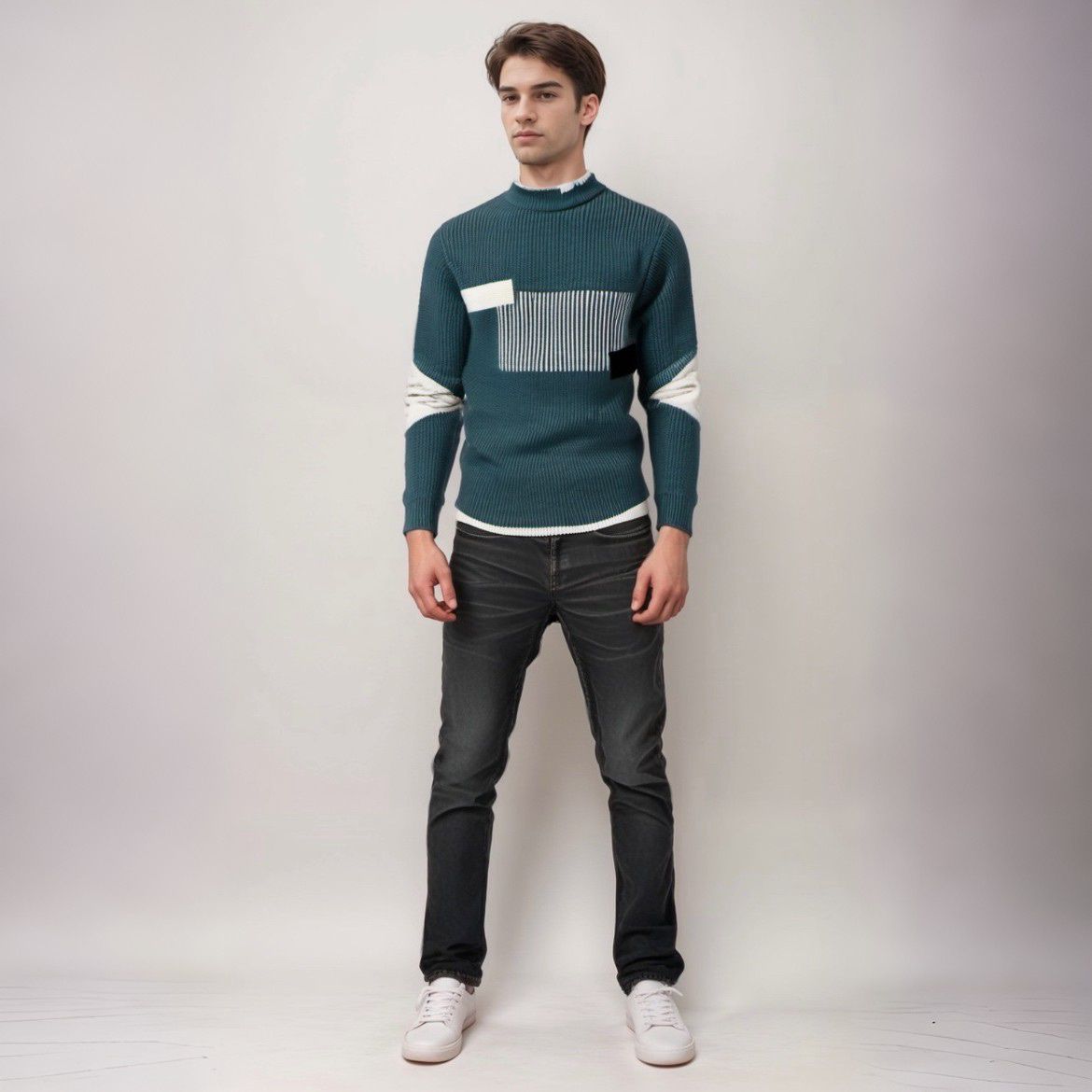 Noah | Gebreide Herentrui | Eigentijdse Stijl 6