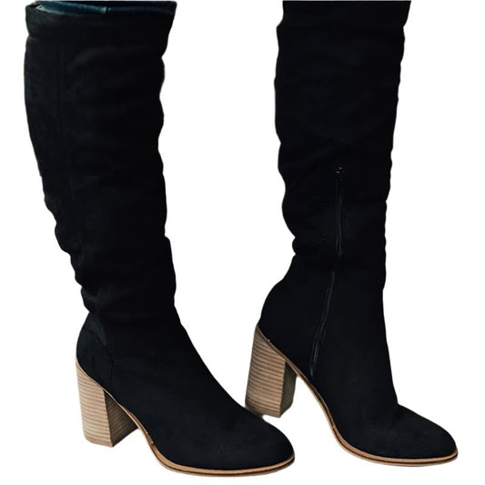 Nora Dames Laarzen Zwart | Elegante Kniehoogte, Comfortabel 0