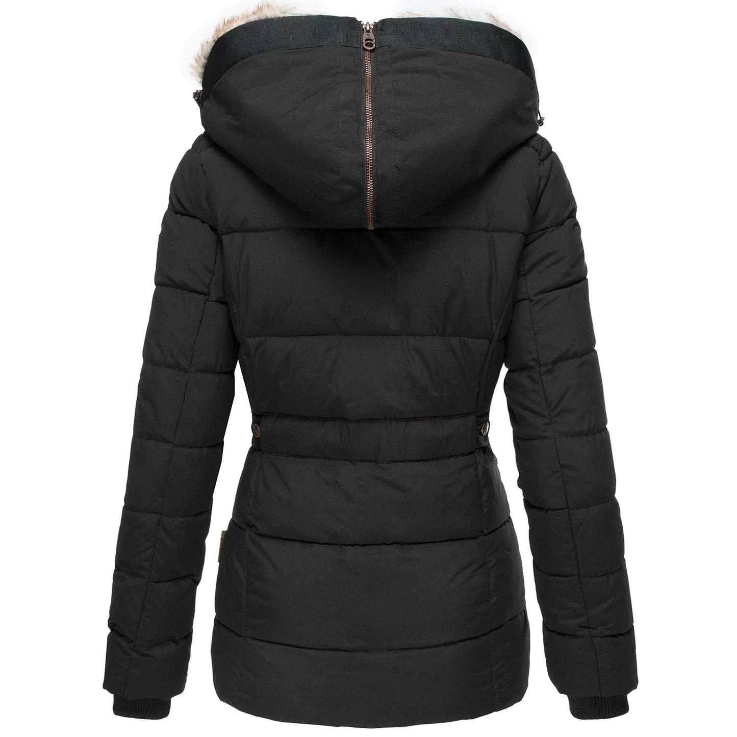 Nora Dames Winterjas | Lange Snit, Met Capuchon 2