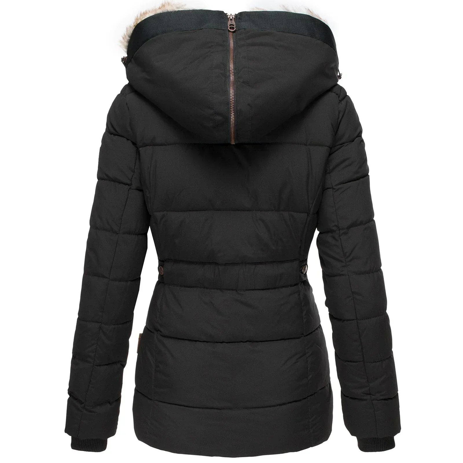 Nora Dames Winterjas | Lange Snit, Met Capuchon 2