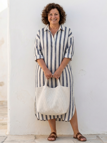 Nora Vrouwen Midi-Shirtjurk | Lichtgewicht Stof, Relaxed Pasvorm 2