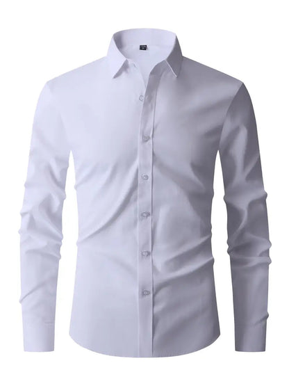 Olivier Heren Overhemd | Slim Fit, Knoopsluiting 0