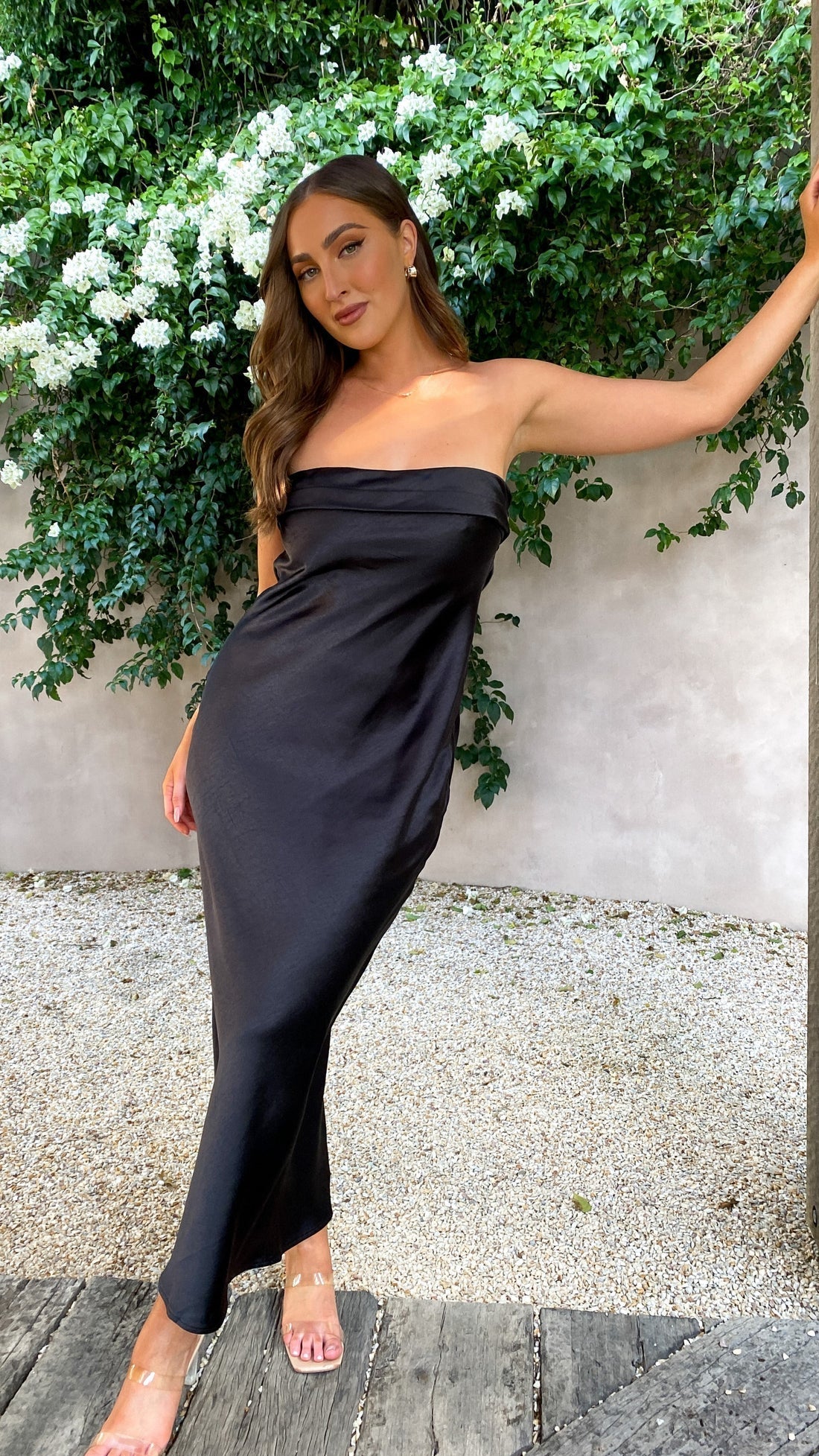 YVELINE | Strapless jurk met elegante snit