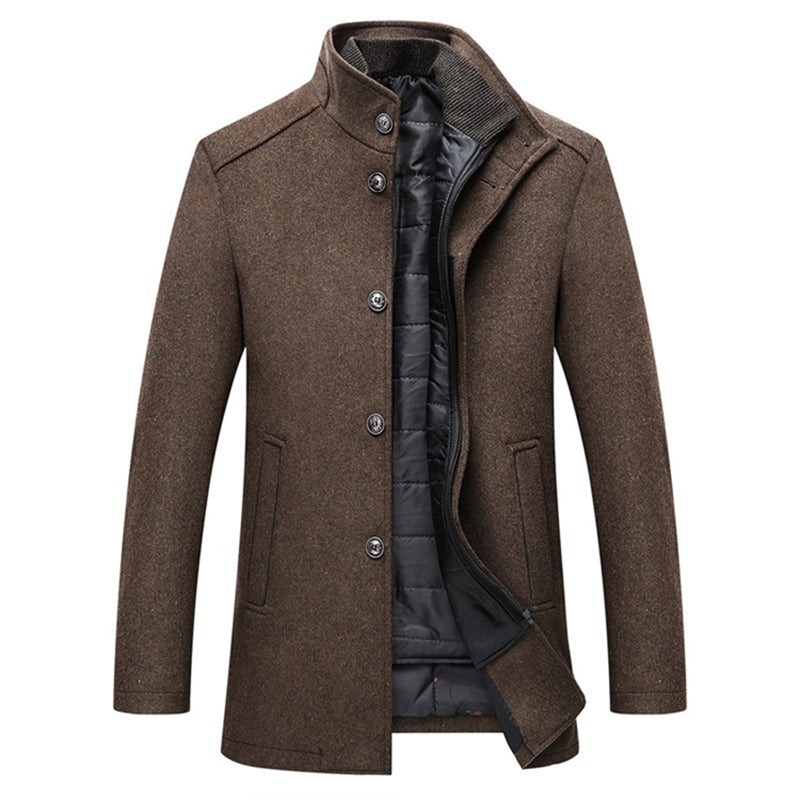 Pieter Heren Winterjas | Polyesterblend, Elegante Regular Fit