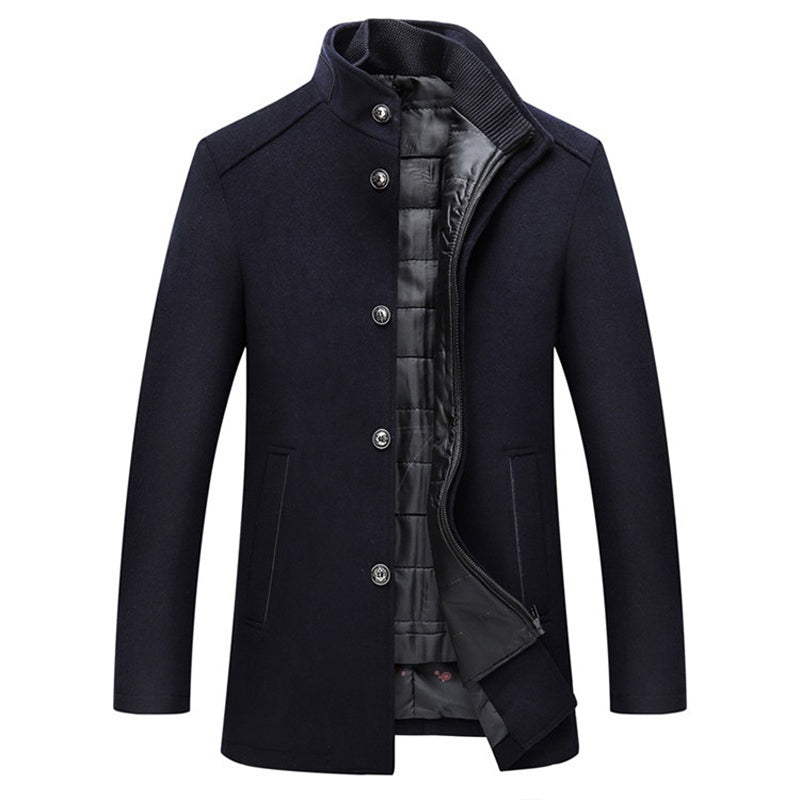 Pieter Heren Winterjas | Polyesterblend, Elegante Regular Fit