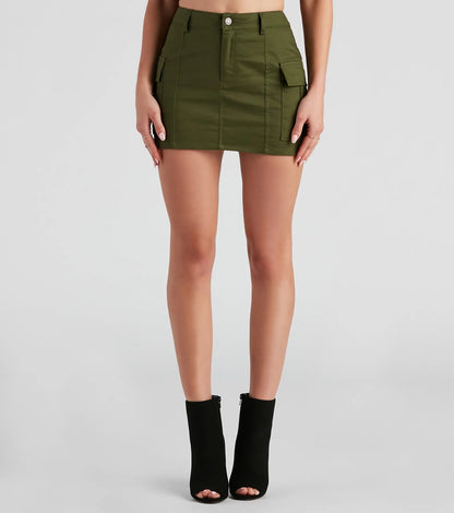 RYLEE | Cargo Mini-Rok met Stoere Details 5