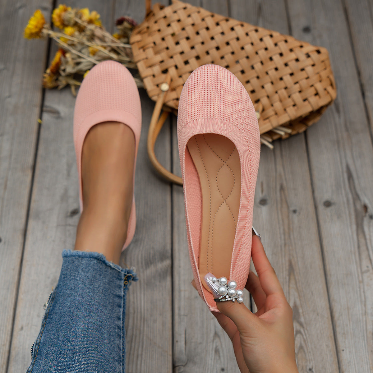 R&B Dames Sneakers | Ademend Flyweb Materiaal, Antislip Buitenzool 8