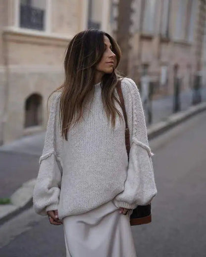 Ravi Dames Oversized Gebreide Trui | Polyestermix, Casual Comfort 1