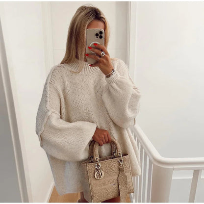 Ravi Dames Oversized Gebreide Trui | Polyestermix, Casual Comfort 4