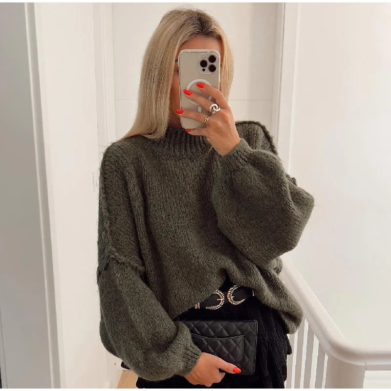 Ravi Dames Oversized Gebreide Trui | Polyestermix, Casual Comfort 5