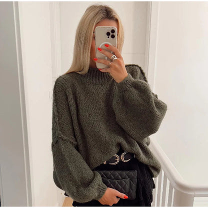 Ravi Dames Oversized Gebreide Trui | Polyestermix, Casual Comfort 5