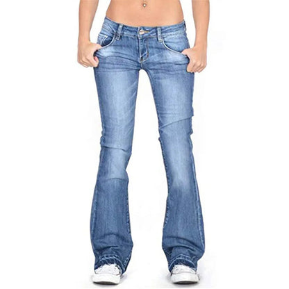 Rina Dames Flared Jeans | Hoogwaardig Denim, Lage Taille 0