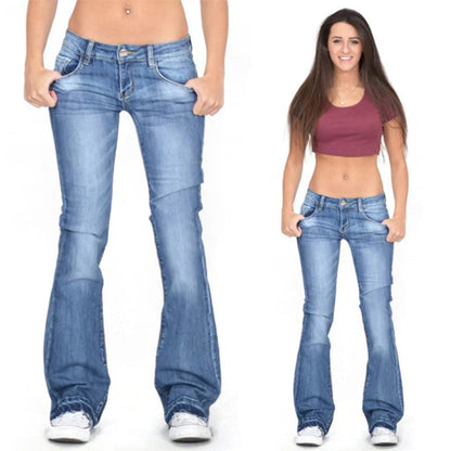 Rina Dames Flared Jeans | Hoogwaardig Denim, Lage Taille 1