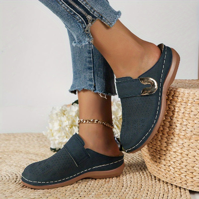 Rina Dames Pantoffels | Comfortabel PU, Orthopedisch Sloffen 5