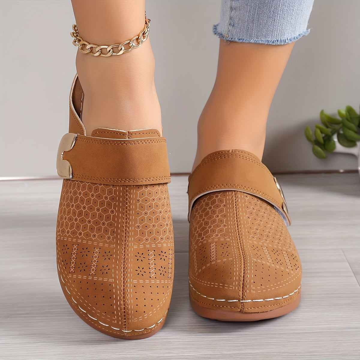 Rina Dames Pantoffels | Comfortabel PU, Orthopedisch Sloffen 6