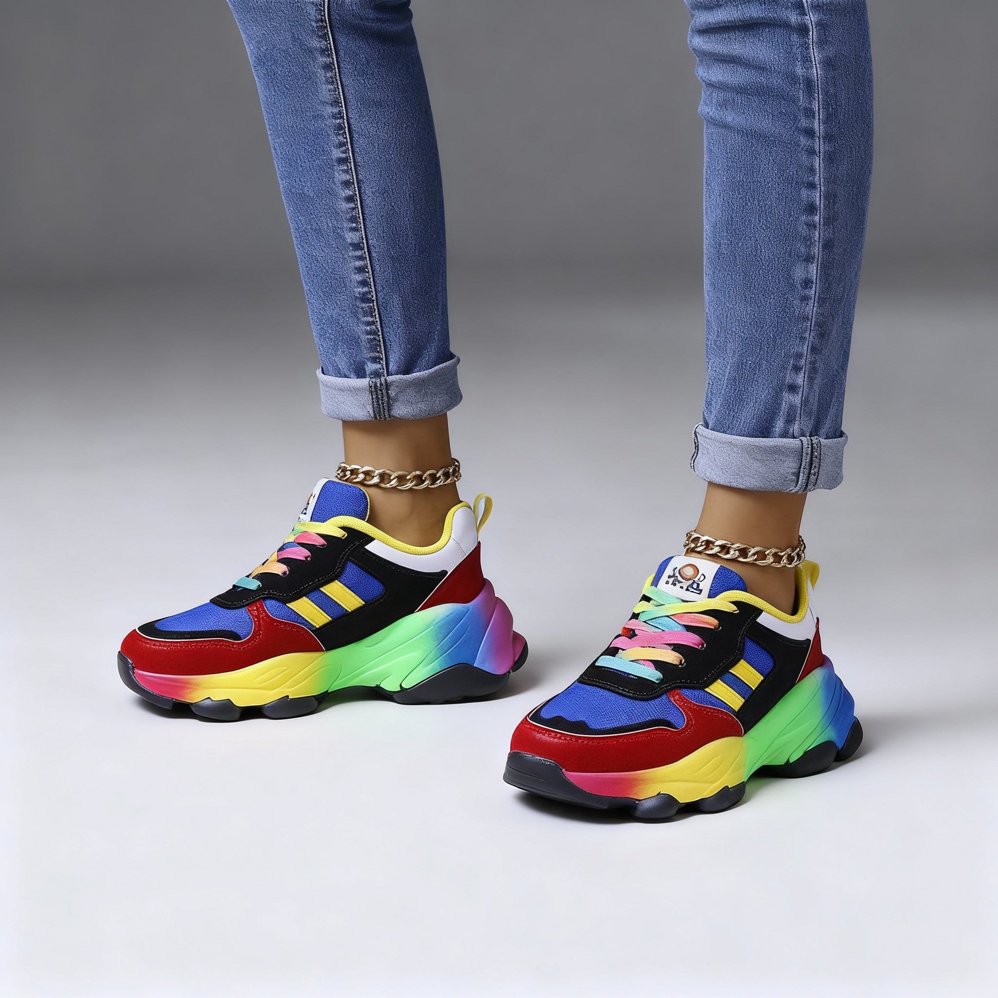 Rina Dames Sneakers | Ultralicht, Schokabsorberend, Veelkleurig Design 0