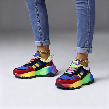 Rina Dames Sneakers | Ultralicht, Schokabsorberend, Veelkleurig Design 0