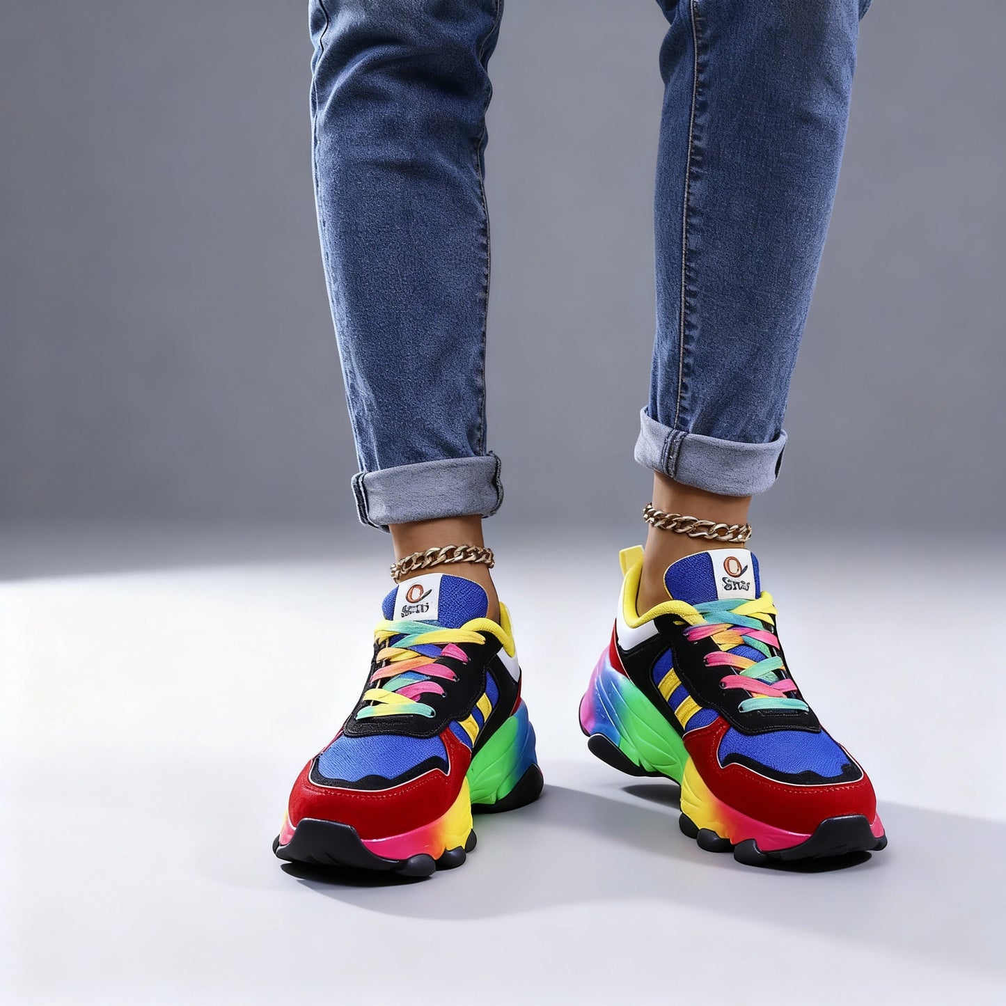 Rina Dames Sneakers | Ultralicht, Schokabsorberend, Veelkleurig Design 1