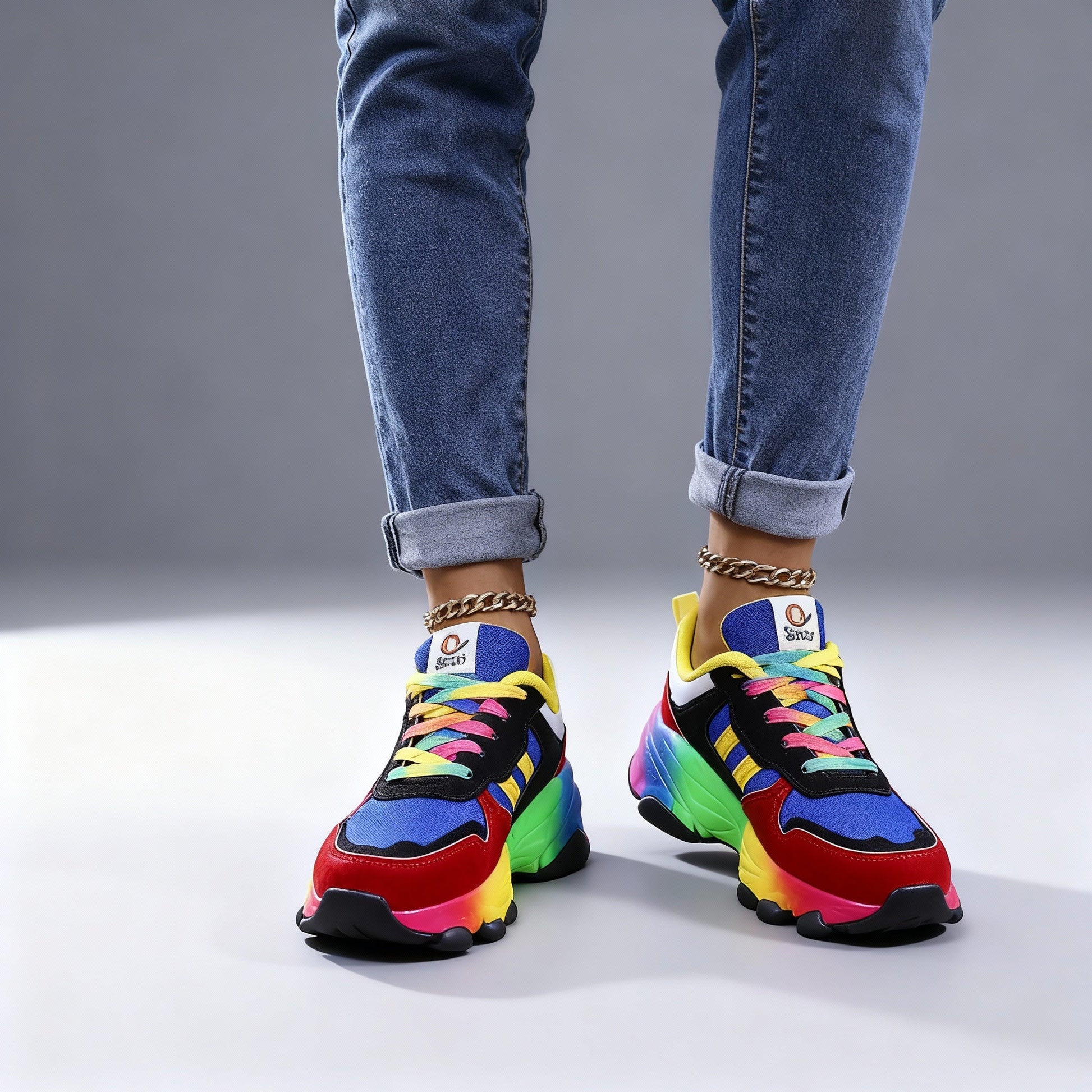Rina Dames Sneakers | Ultralicht, Schokabsorberend, Veelkleurig Design 1