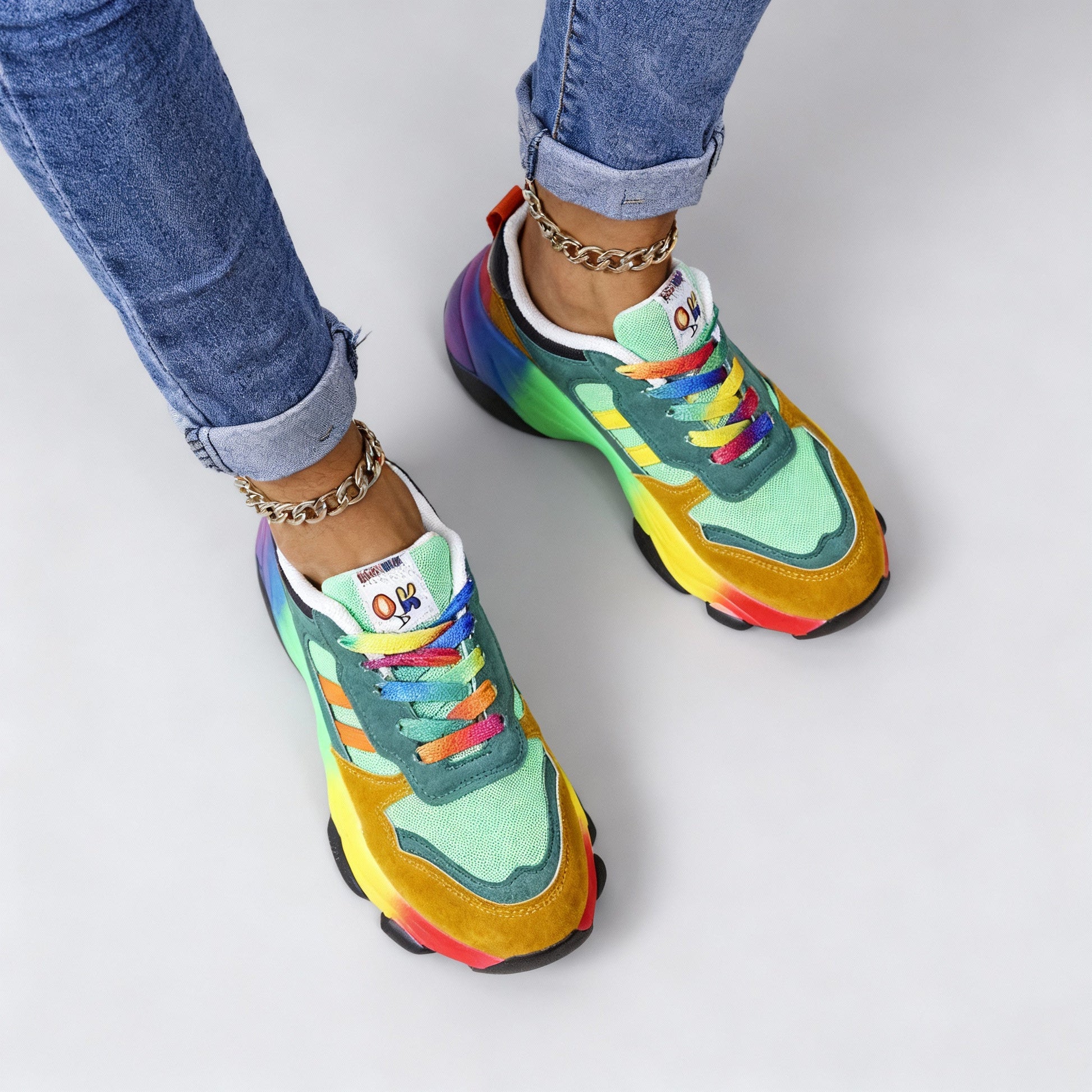 Rina Dames Sneakers | Ultralicht, Schokabsorberend, Veelkleurig Design 4