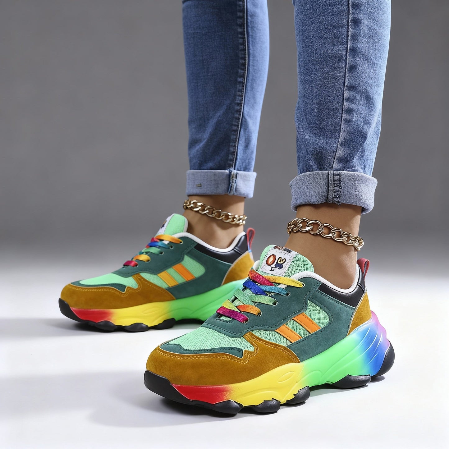 Rina Dames Sneakers | Ultralicht, Schokabsorberend, Veelkleurig Design 6