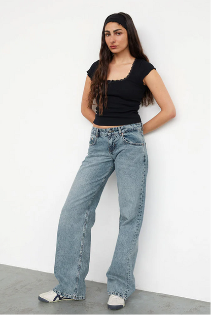 Roxy | Low-Rise Jeans – Trendy & Comfortabele Stretch Denim | Y2K Fit