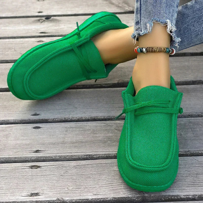REVANA | Ademende platform sneakers met trendy hoogte