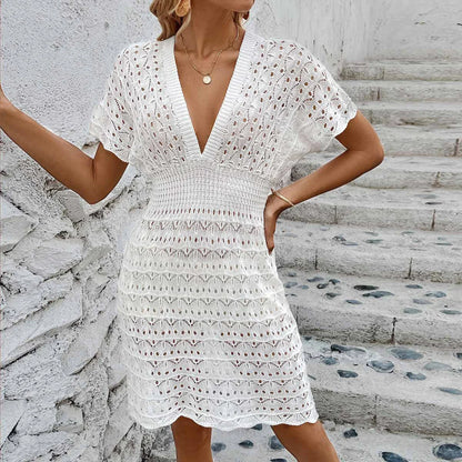 Breeze Cover – Bikini Cover-Up Strandjurk met V-Hals en Luchtige Fit