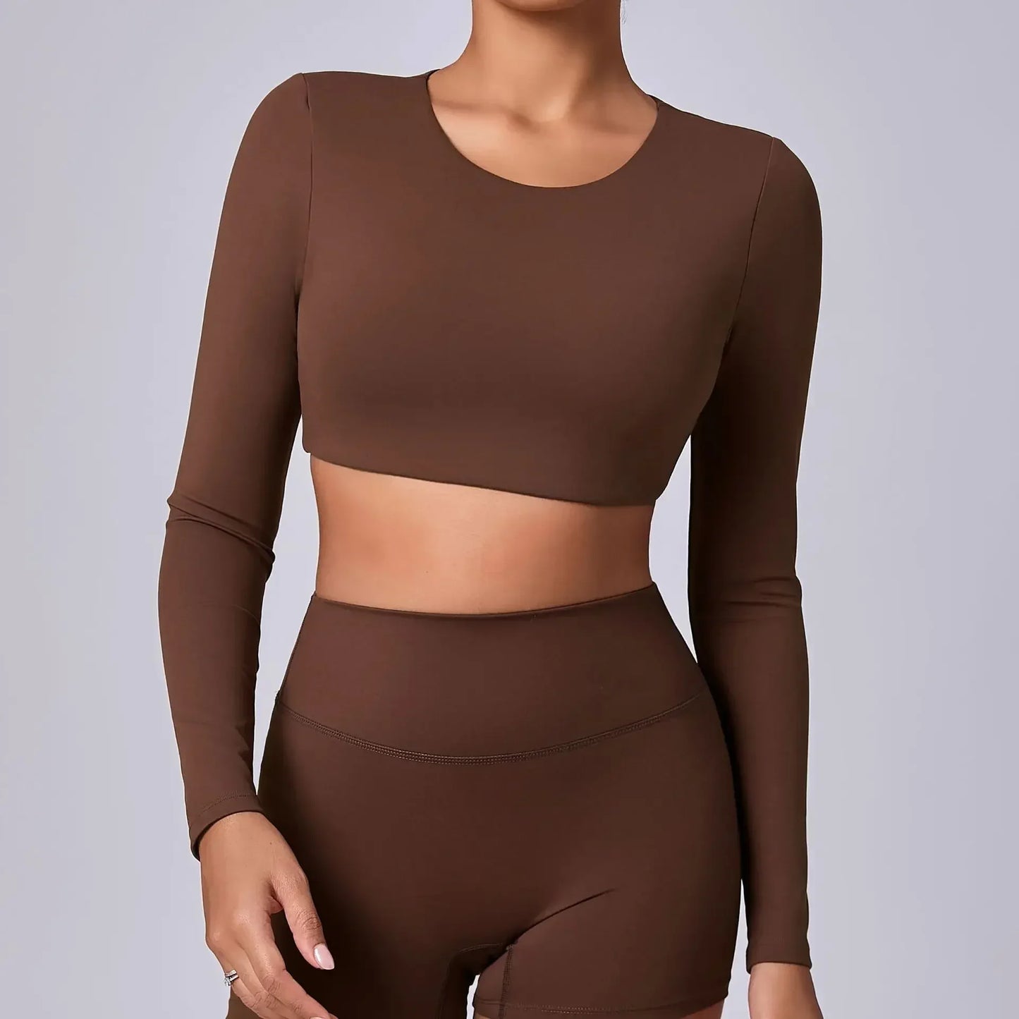 REYA | Cropped Longsleeve Top met Push-up Effect