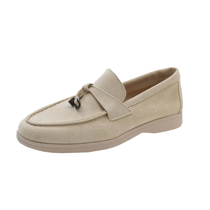AYLIN | Elegante suède instappers met comfortabele zool